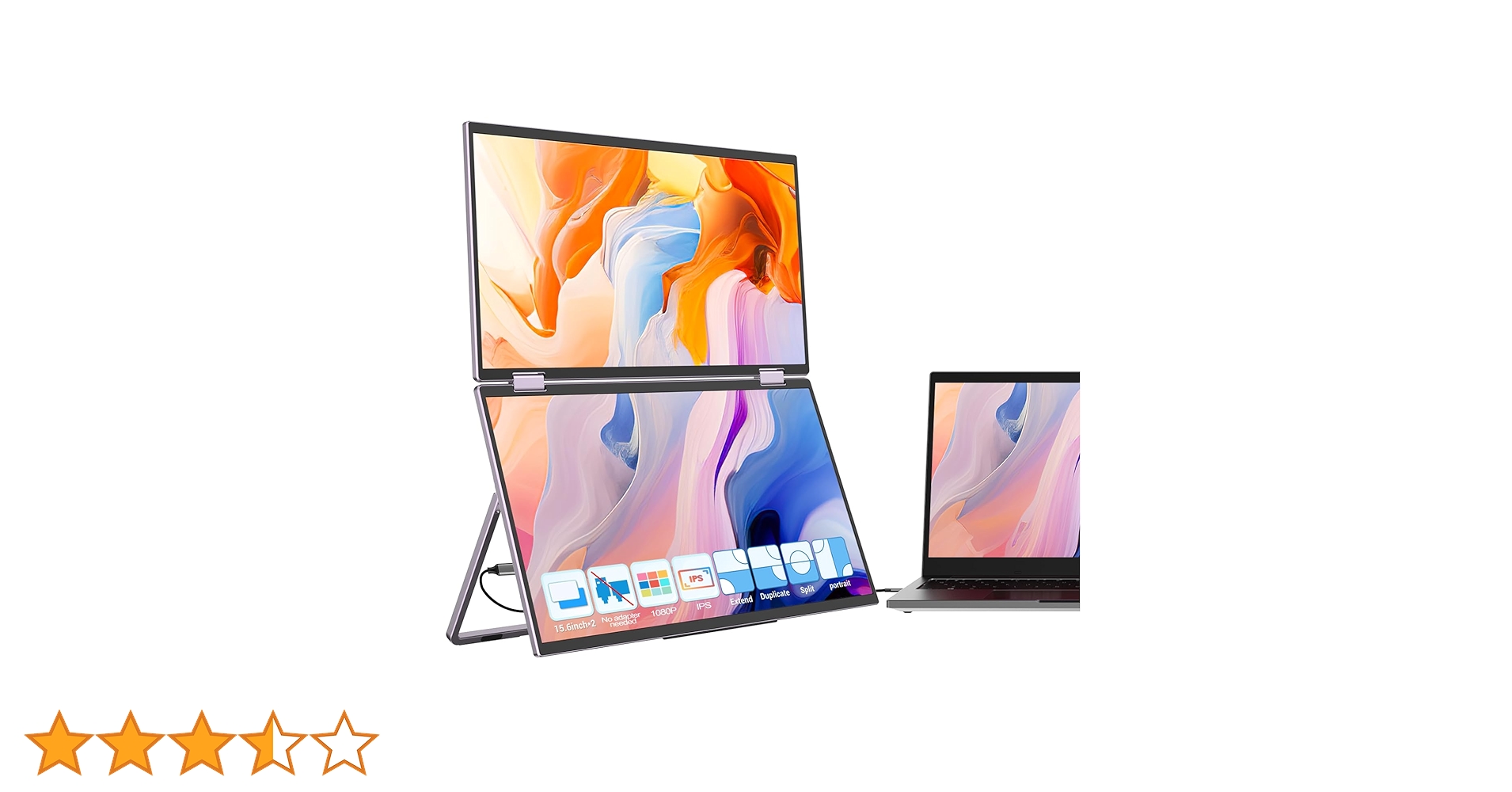 【2画面】InnoView 15.6インチ INVPM009 Amazon.co.jp: InnoView デュアル モバイルモニター 15.6インチ